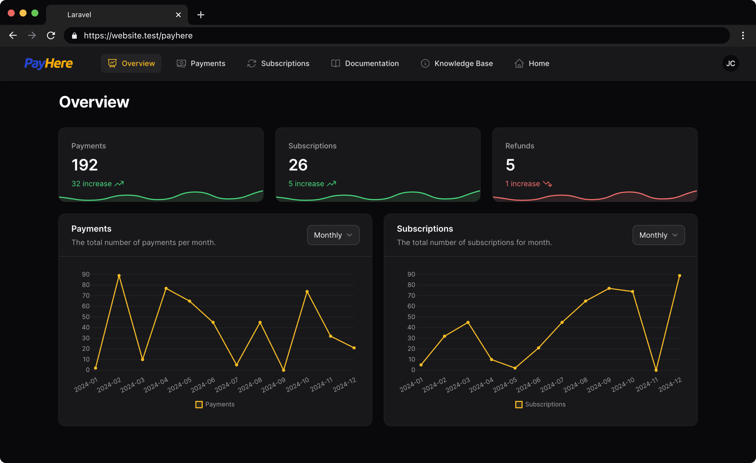 Filament panel's screenshot